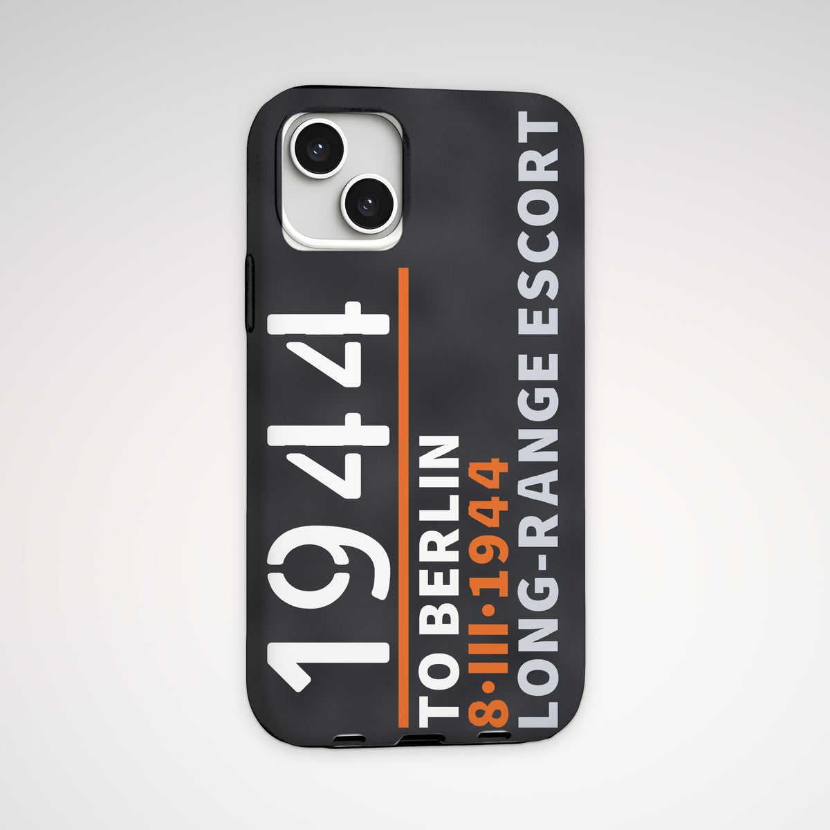 To Berlin 1944 Long-Range Escort Tough Phone Case – iPhone, back view
