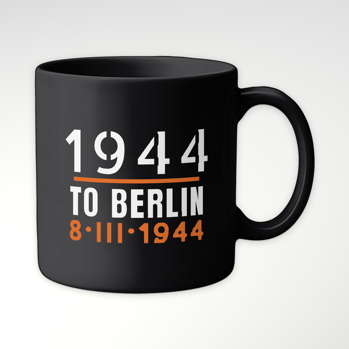 To Berlin 1944 Long-Range Escort Mug in Black
