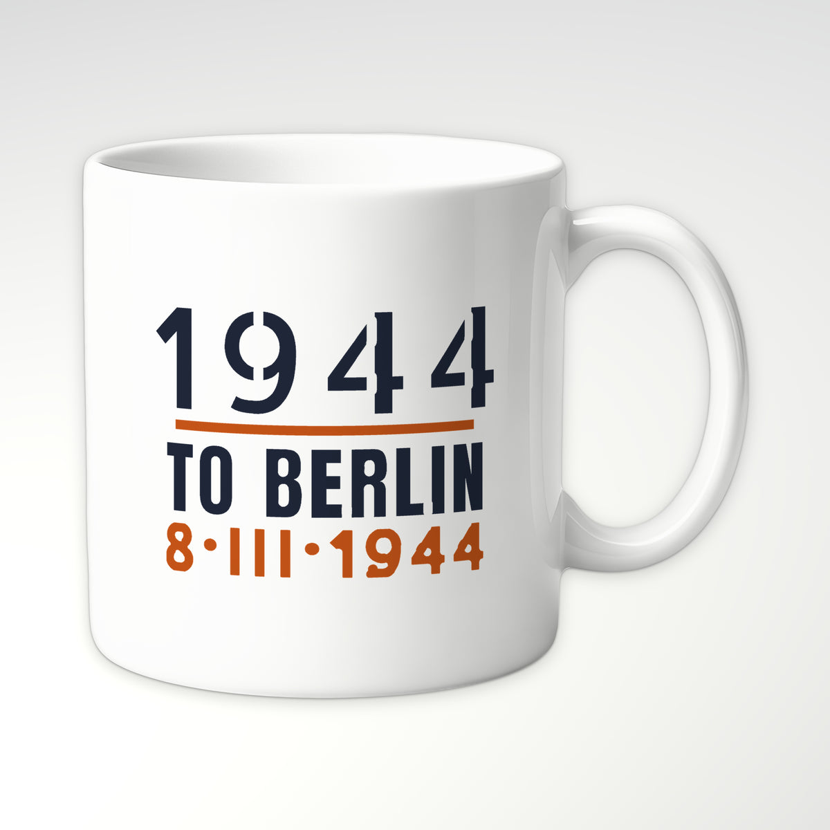 To Berlin 1944 Long-Range Escort Mug in White