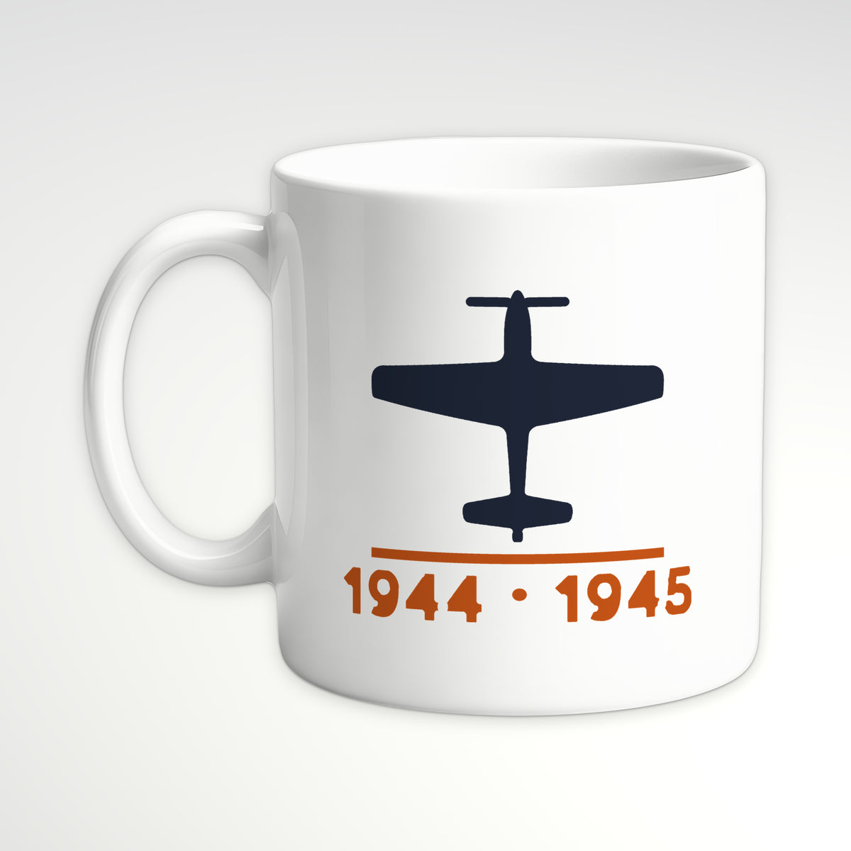Long-Range Escort Fighter 1944–45 Mug, white mug, handle left