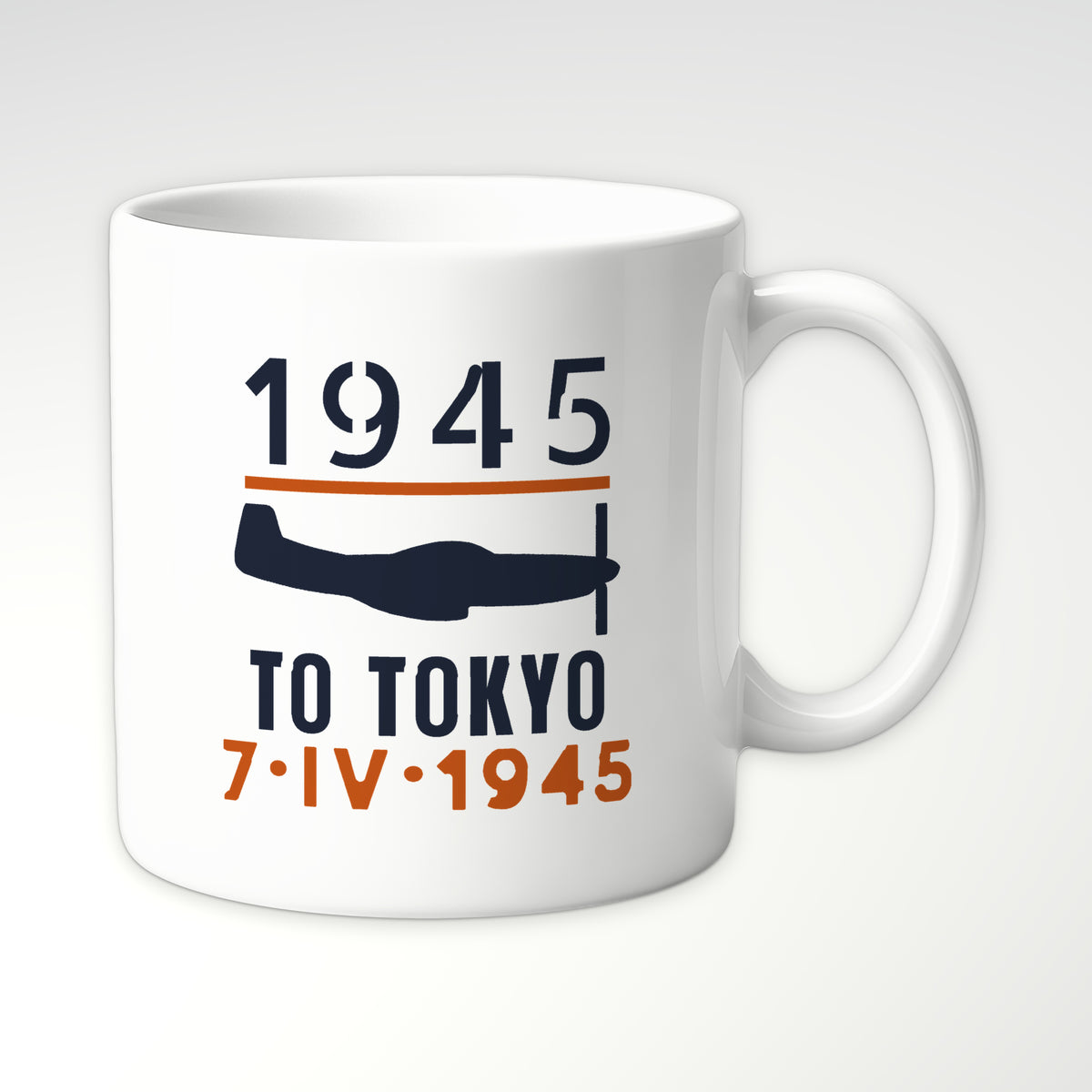 To Tokyo 1945 Escort Fighter Mug in White