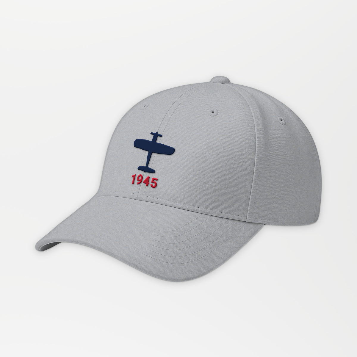 Gull-Wing Fighter 1945 Embroidered Cap in Grey