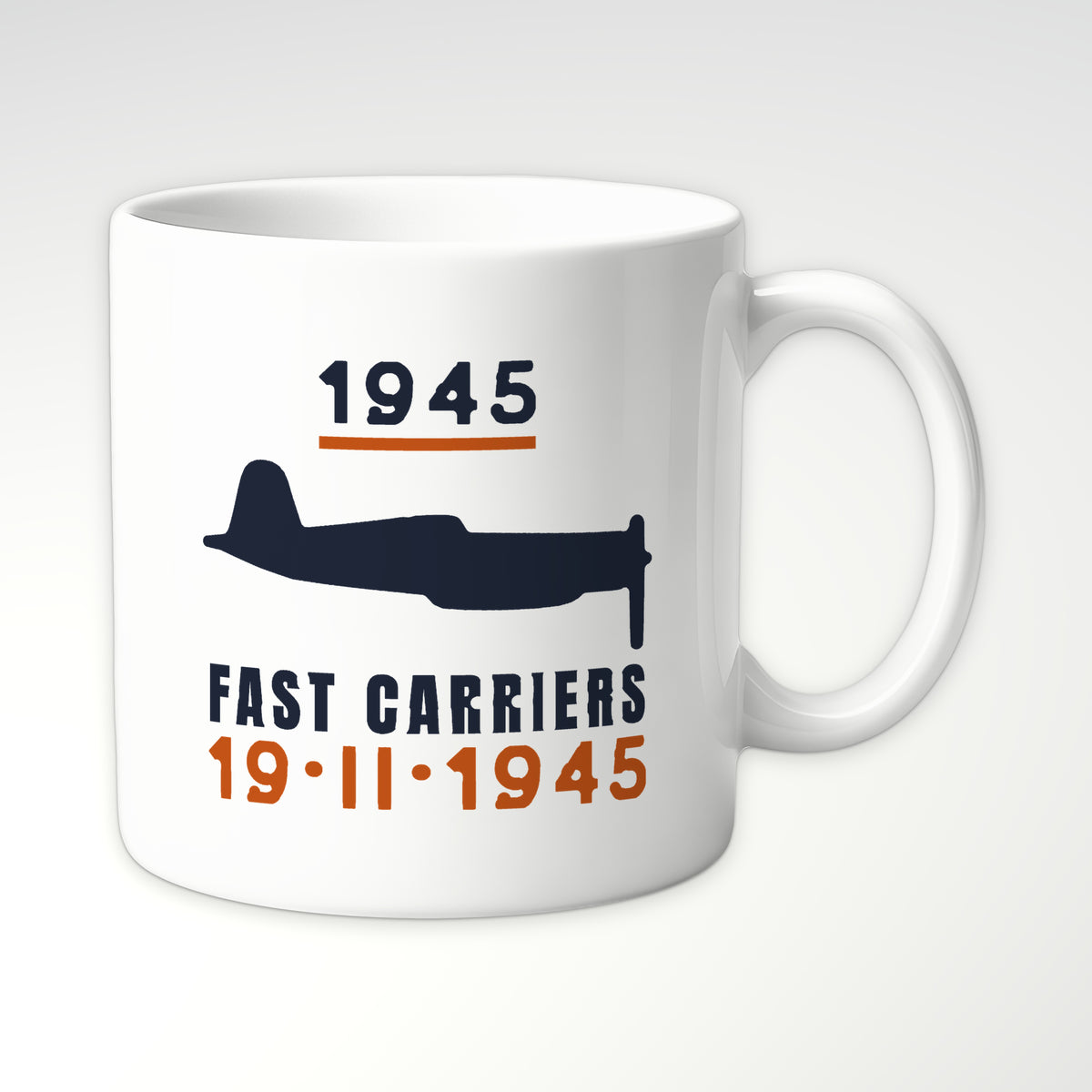Fast Carriers 1945 Gull-Wing Fighter Mug in White