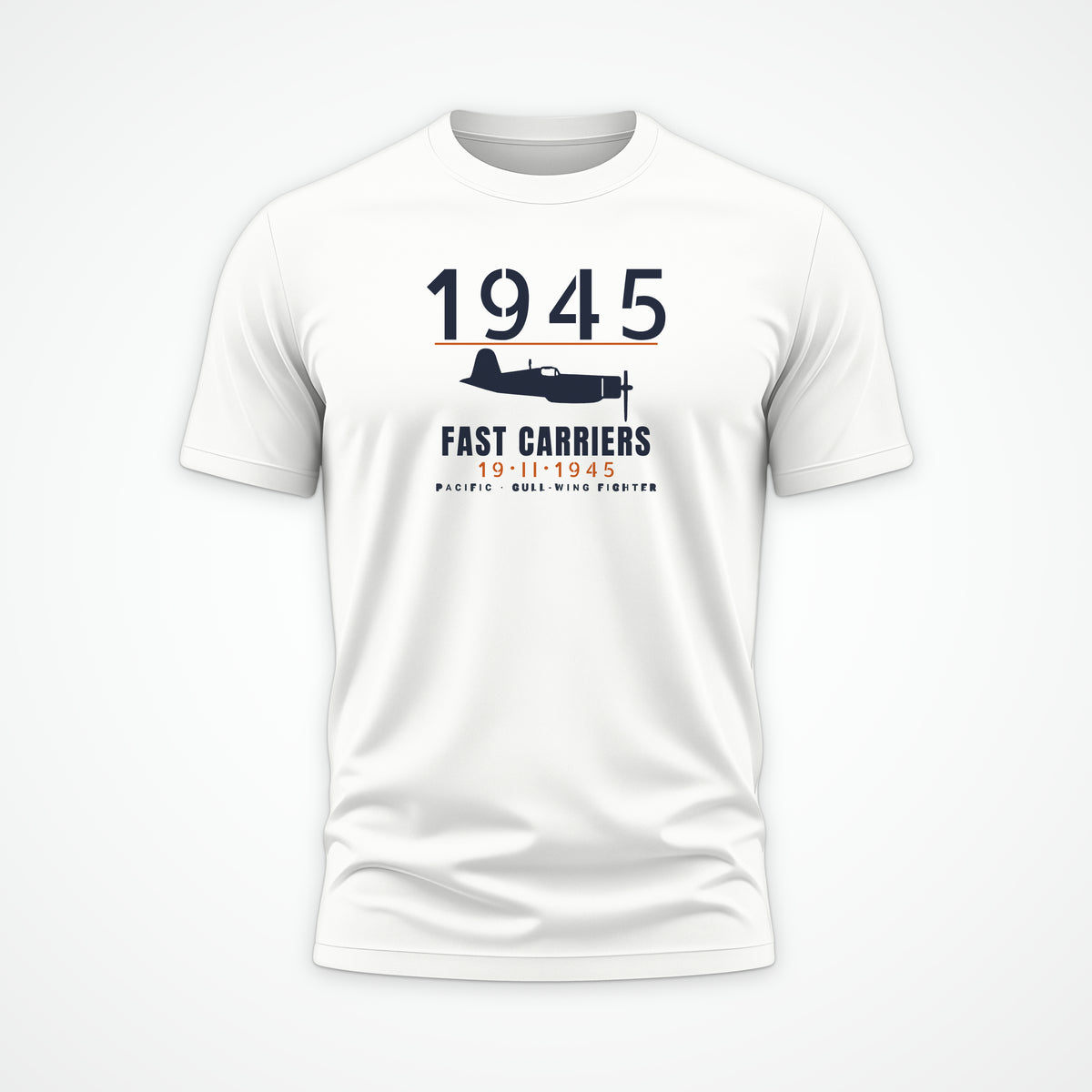 Fast Carriers 1945 Gull-Wing Fighter Tee in White