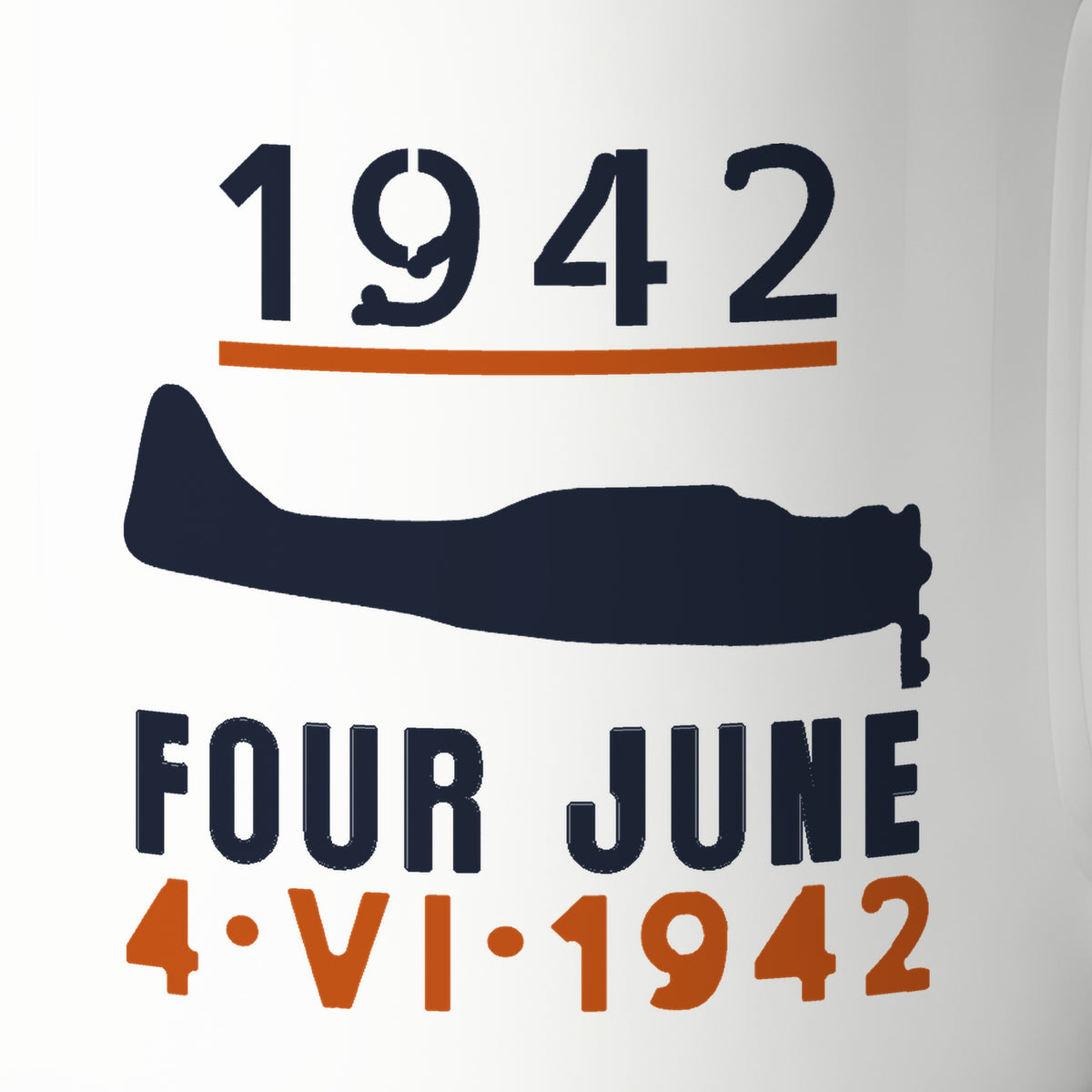 Carrier Scout Bomber June 1942 Mug, print detail