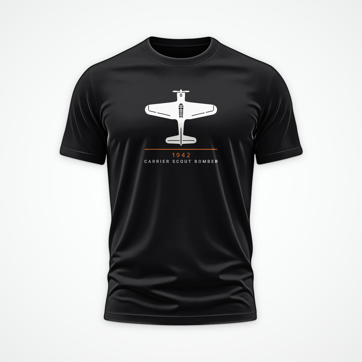 Scout Bomber 1942 Top-View Tee in Black