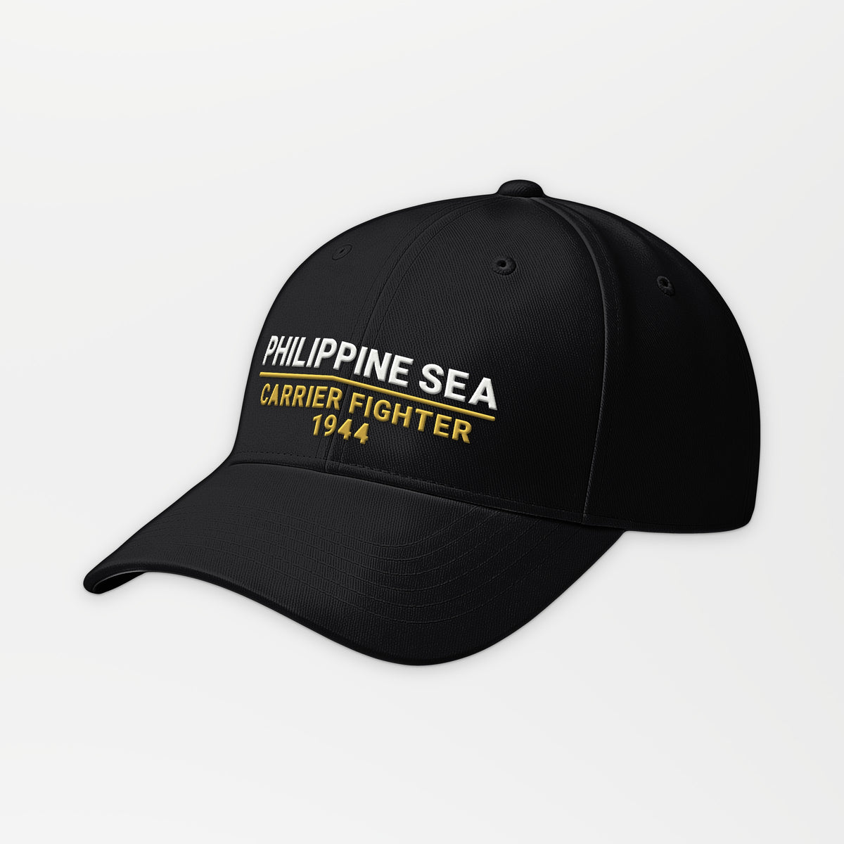 Philippine Sea 1944 Carrier Fighter Embroidered Cap in Black