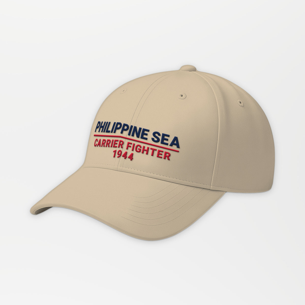 Philippine Sea 1944 Carrier Fighter Embroidered Cap in Khaki