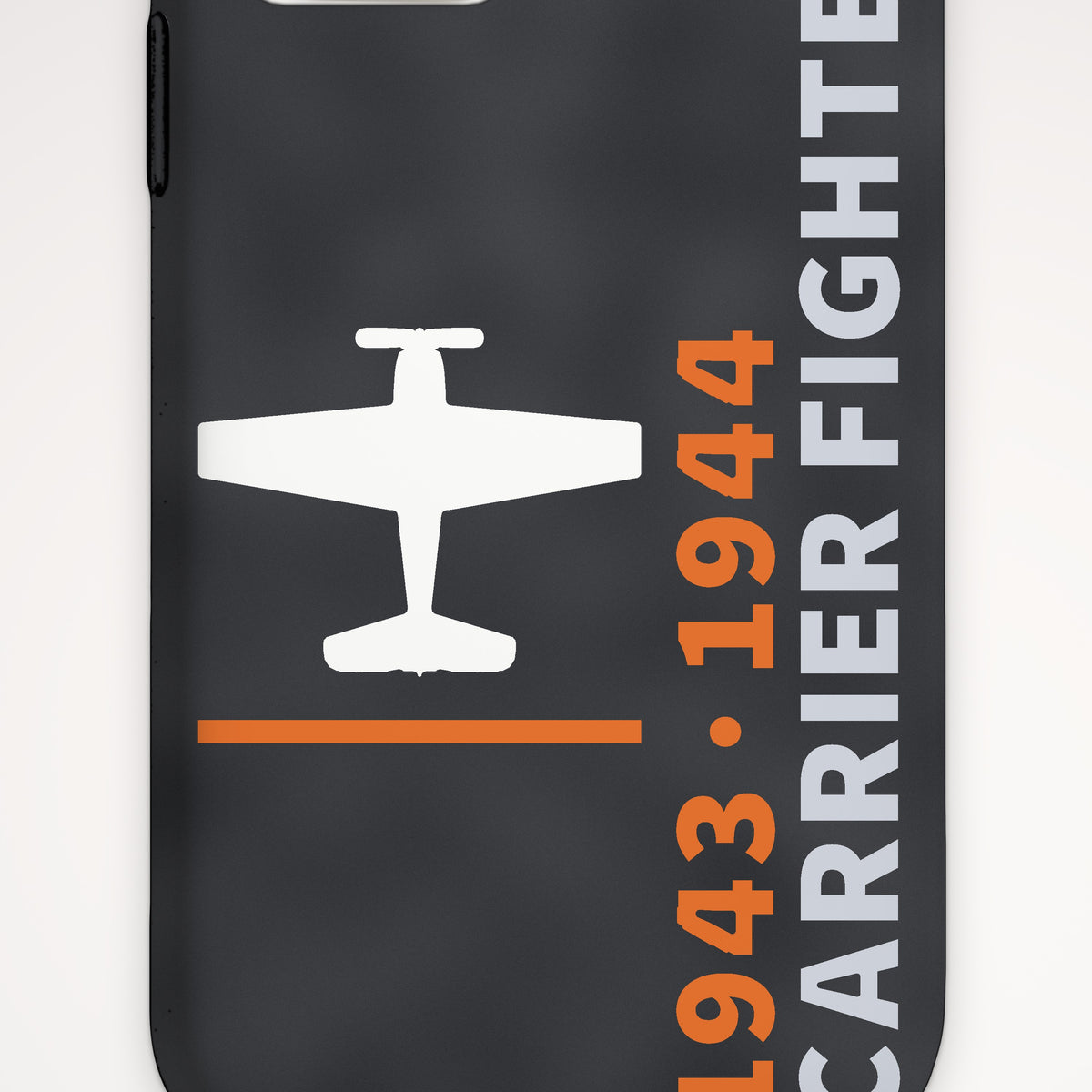 Carrier Fighter 1943–44 Tough Phone Case – iPhone, print detail: our top-view drawing of an F6F-3, no markings