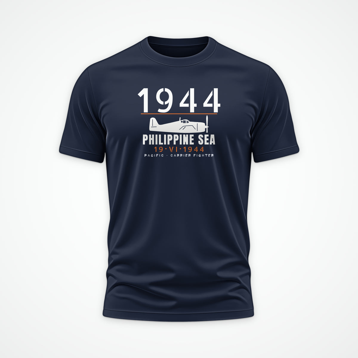 Philippine Sea 1944 Carrier Fighter Tee in Navy