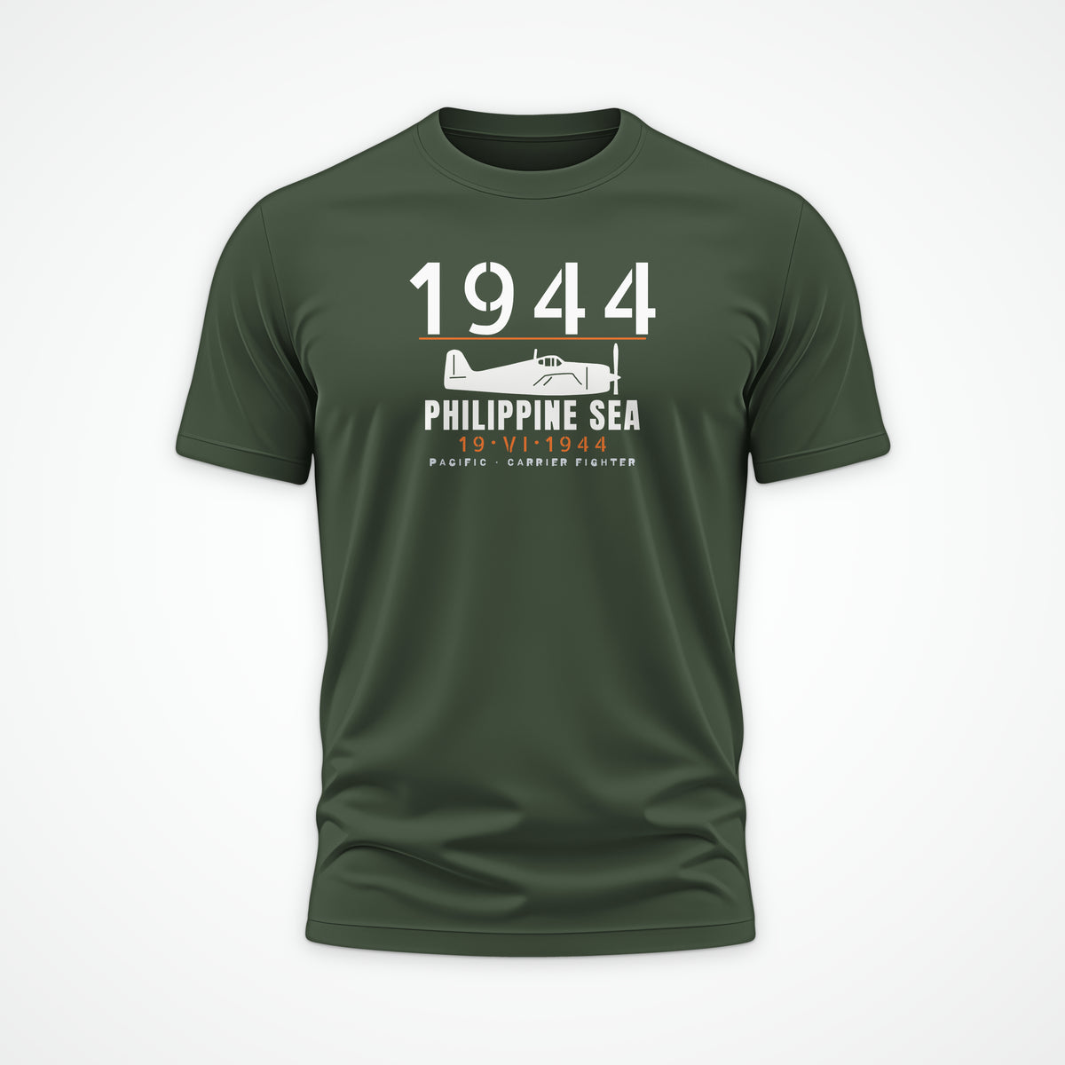 Philippine Sea 1944 Carrier Fighter Tee in Military Green