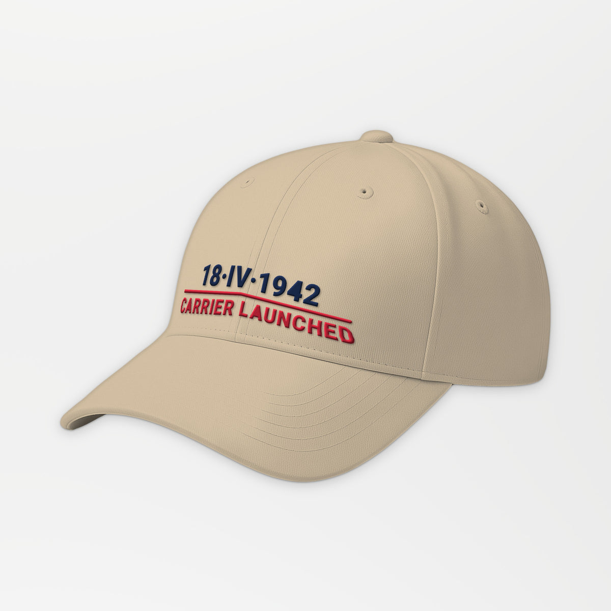 Eighteen April 1942 Carrier-Launched Embroidered Cap in Khaki