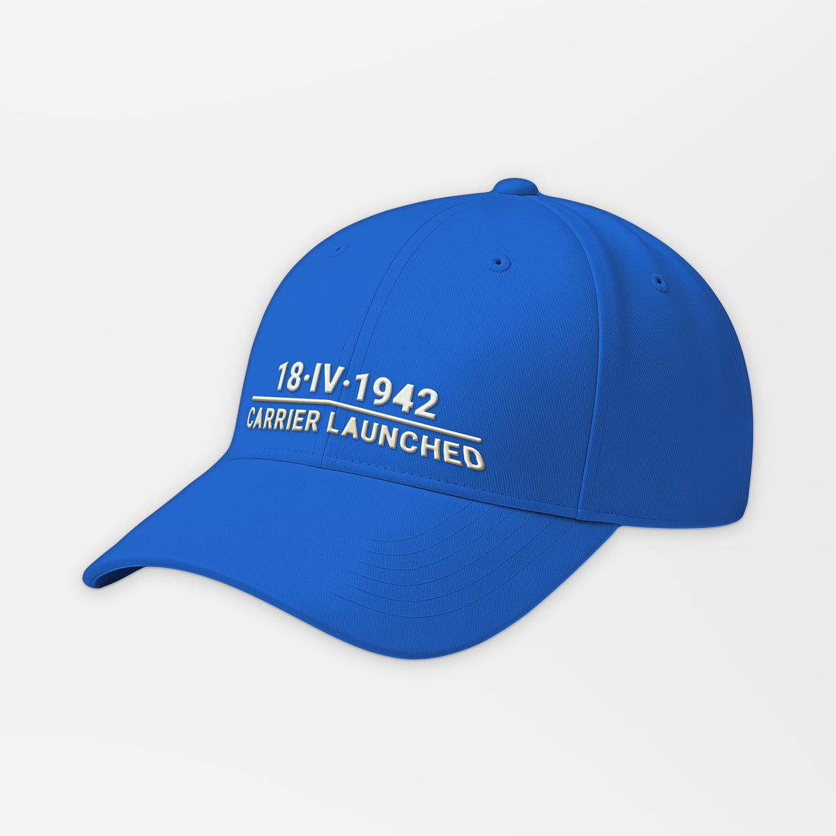 Eighteen April 1942 Carrier-Launched Embroidered Cap in Royal Blue