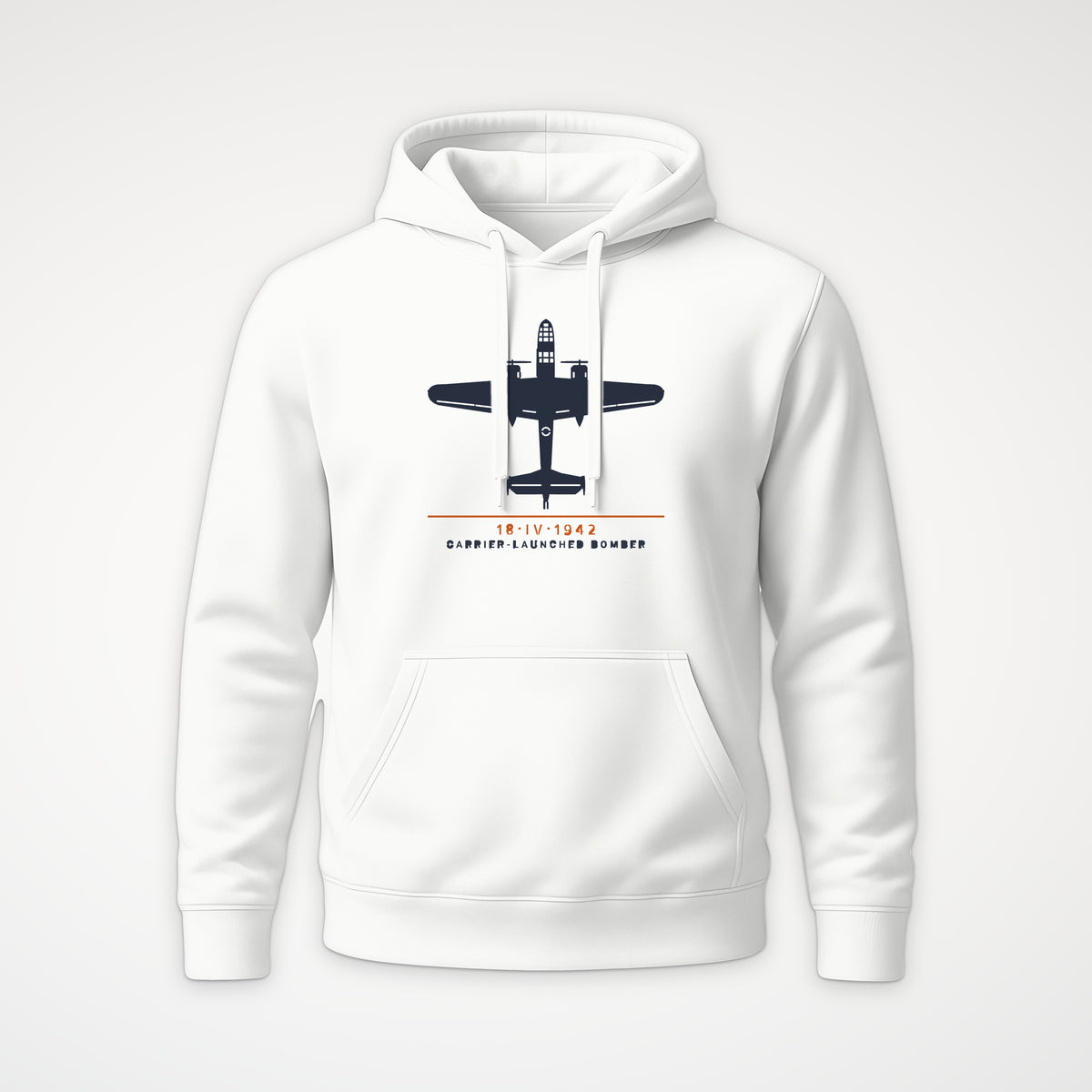 Carrier-Launched Bomber 1942 Hoodie in White