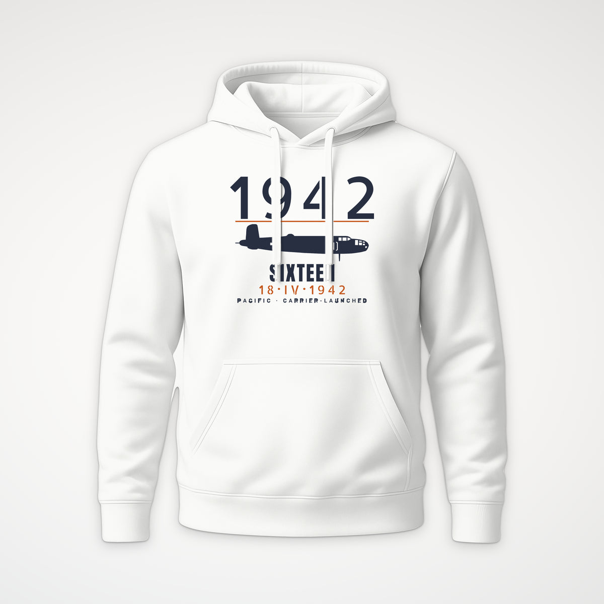 Sixteen Carrier-Launched Bombers 1942 Hoodie in White