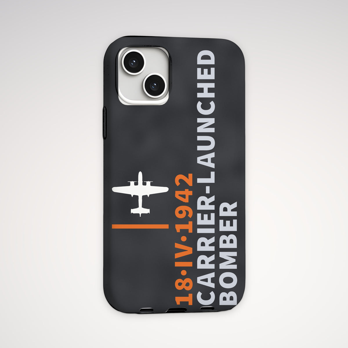 Carrier-Launched Bomber 1942 Tough Phone Case – iPhone, back view