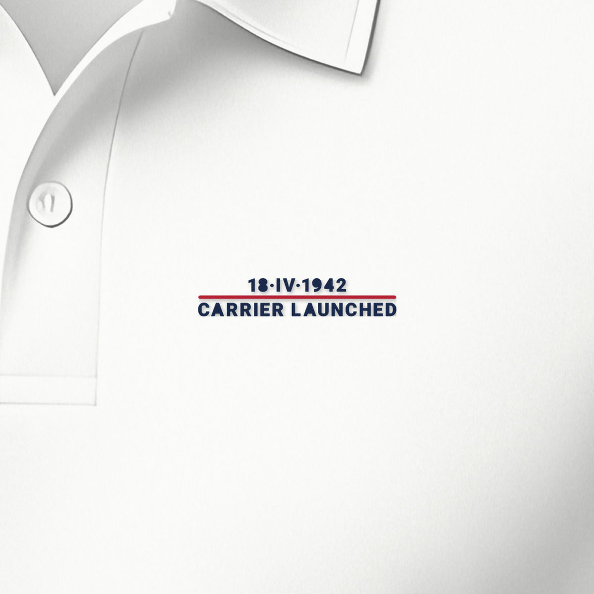 Eighteen April 1942 Carrier-Launched Polo, left-chest detail