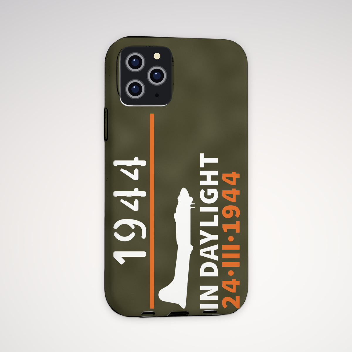 Chin-Turret Bomber in Daylight 1944 Tough Phone Case – iPhone, shown on a Pro model