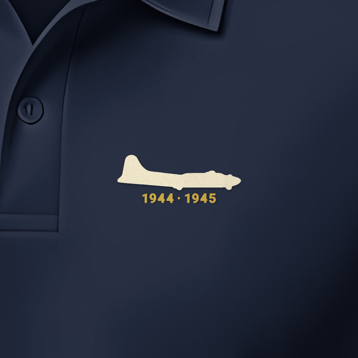 Chin-Turret Heavy Bomber 1944–45 Polo, left-chest detail