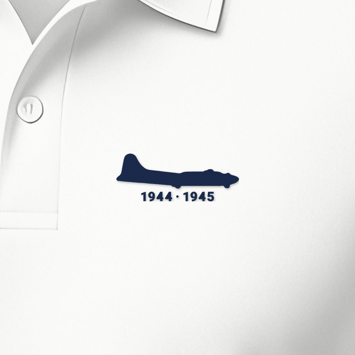 Chin-Turret Heavy Bomber 1944–45 Polo, left-chest detail