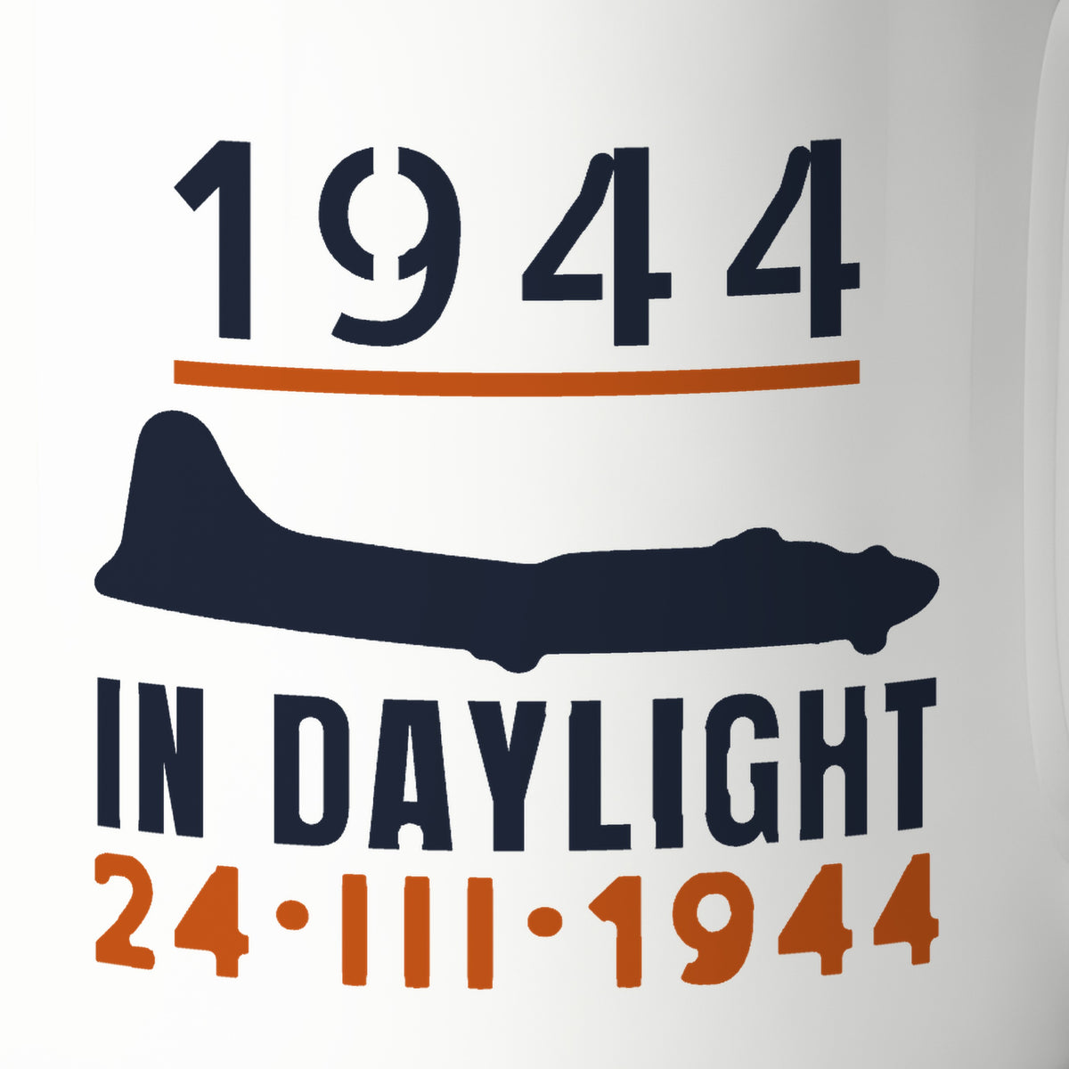 Chin-Turret Bomber in Daylight 1944 Mug, print detail