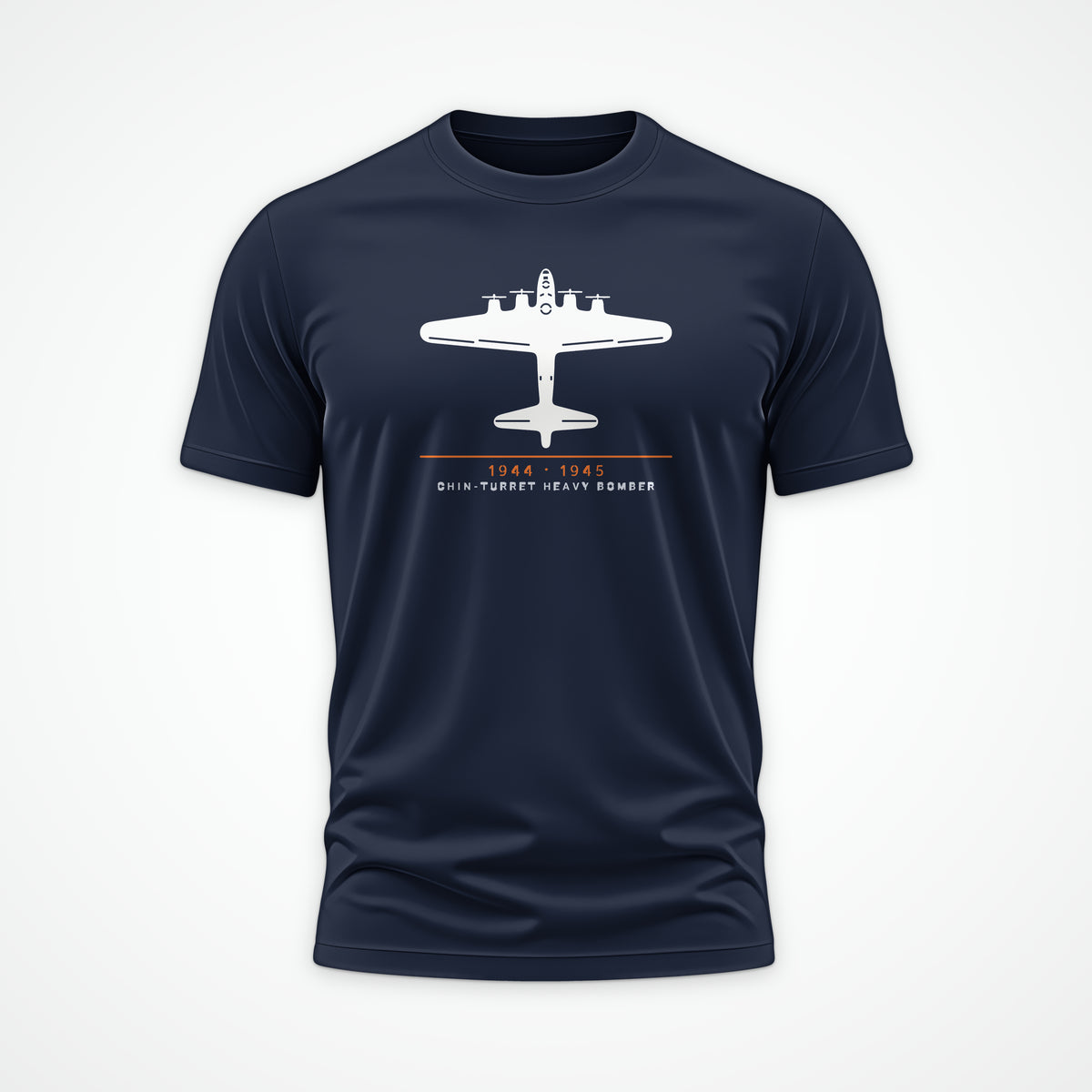 Chin-Turret Heavy Bomber 1944–45 Tee in Navy