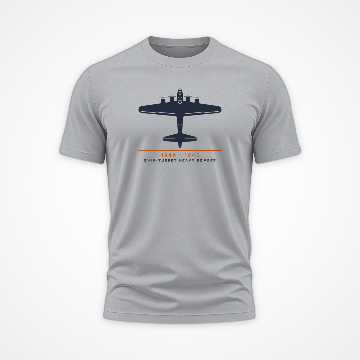 Chin-Turret Heavy Bomber 1944–45 Tee in Sport Grey