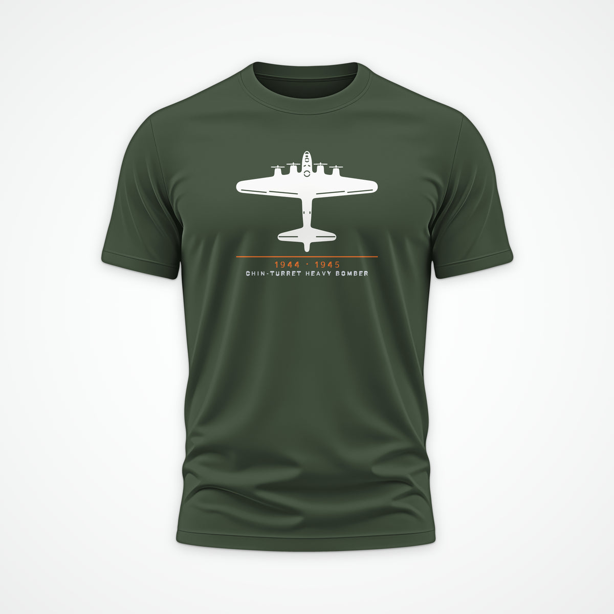 Chin-Turret Heavy Bomber 1944–45 Tee in Military Green