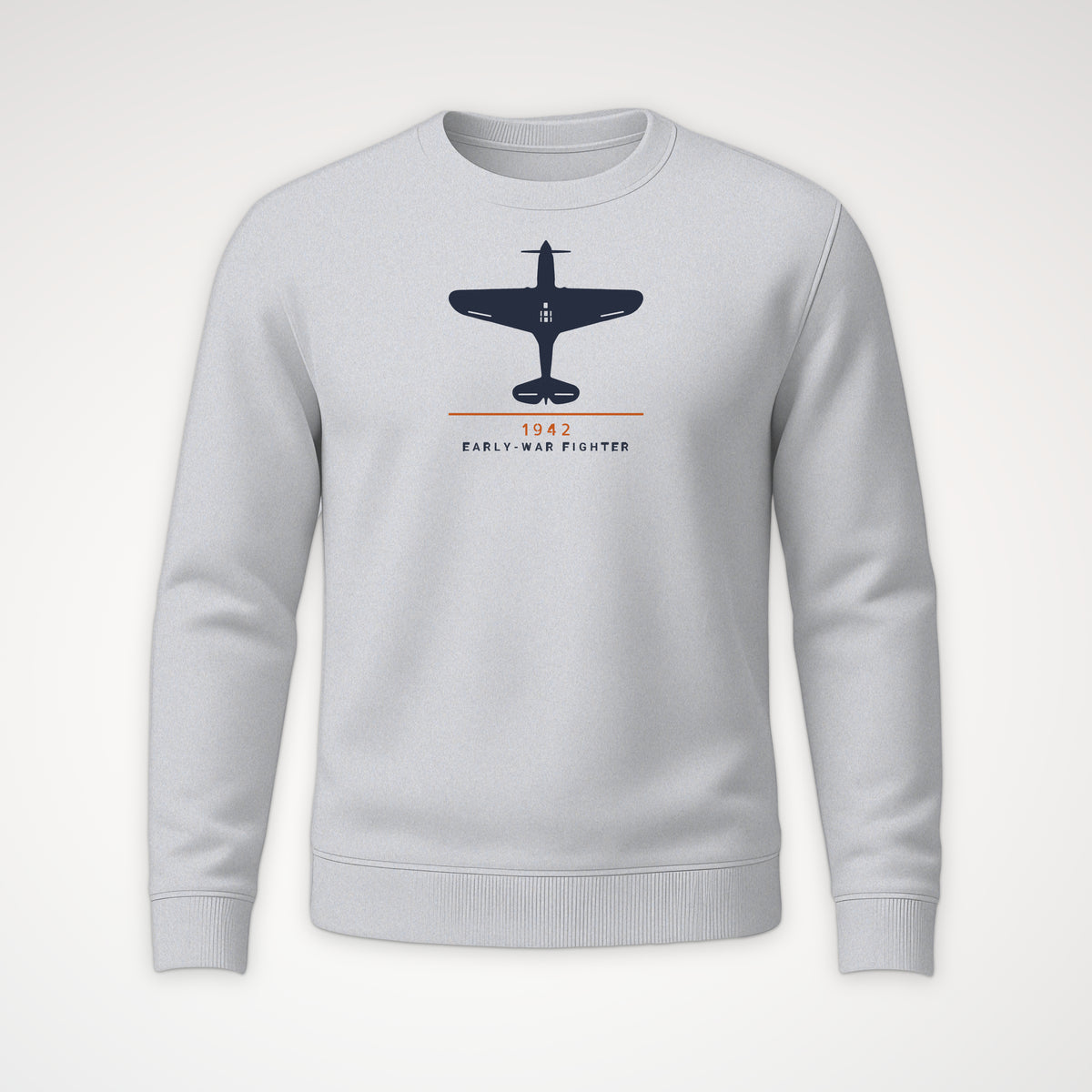 Early-War Fighter 1942 Crewneck Sweatshirt in Sport Grey