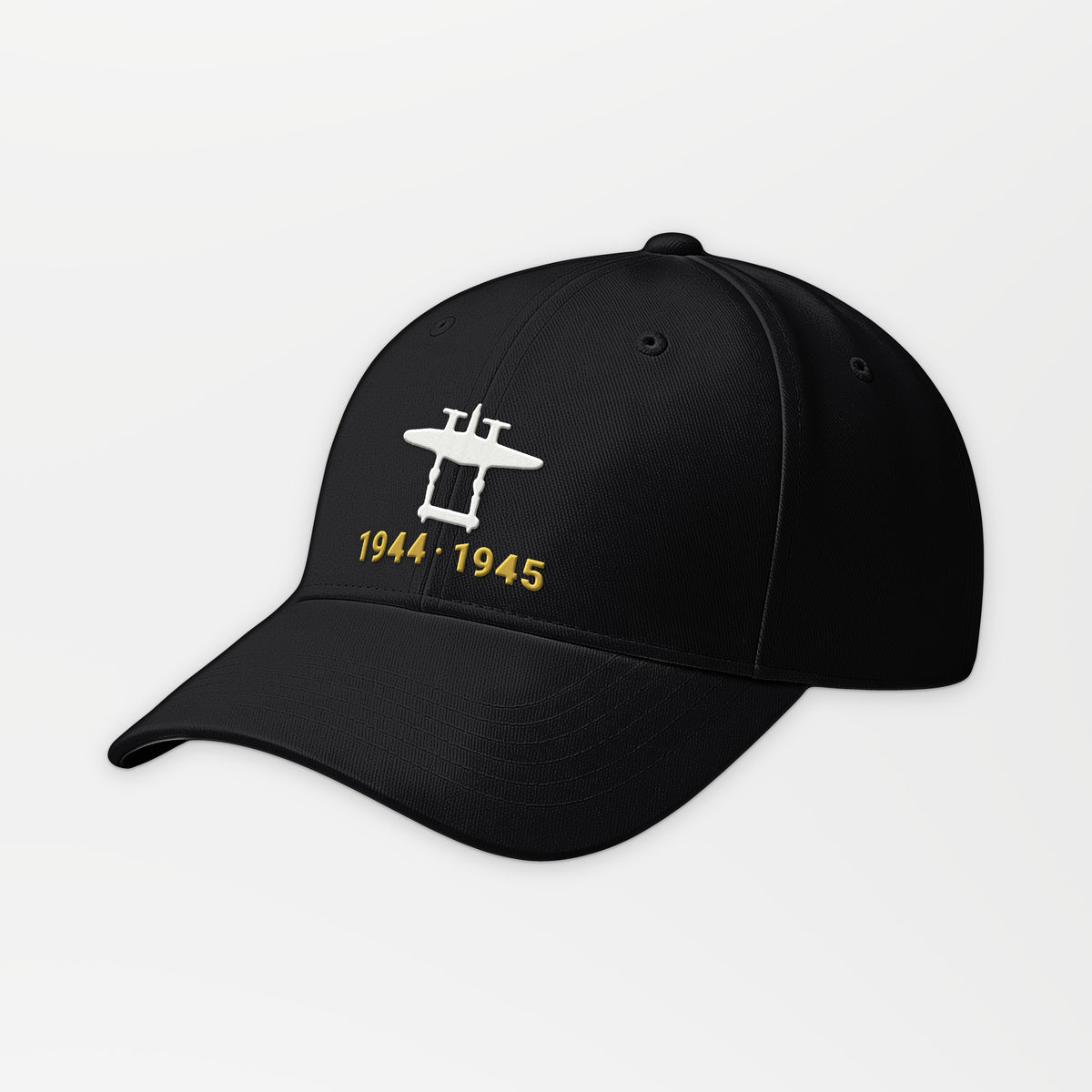 Twin-Boom Fighter 1944–45 Embroidered Cap in Black
