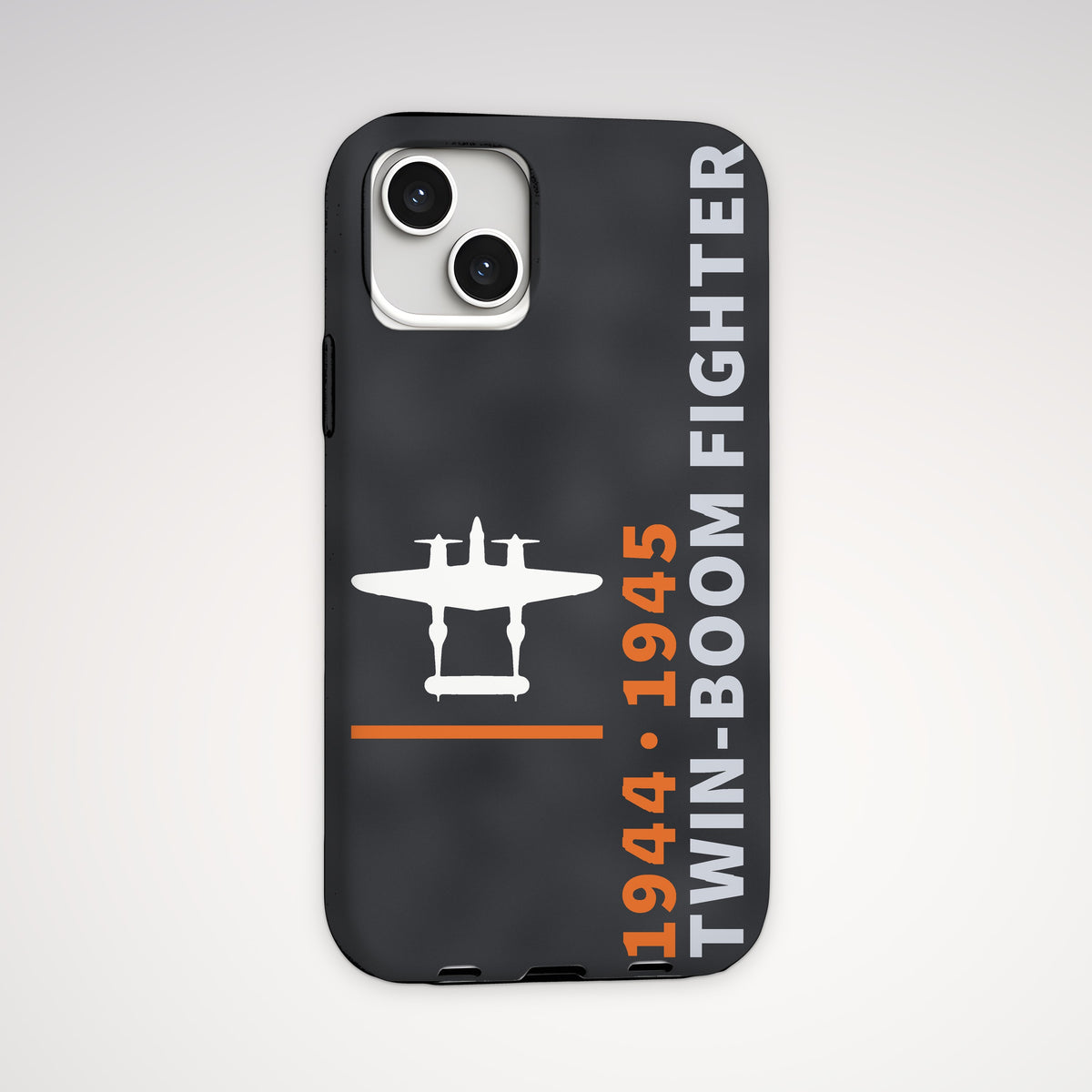 Twin-Boom Fighter 1944–45 Tough Phone Case – iPhone, back view