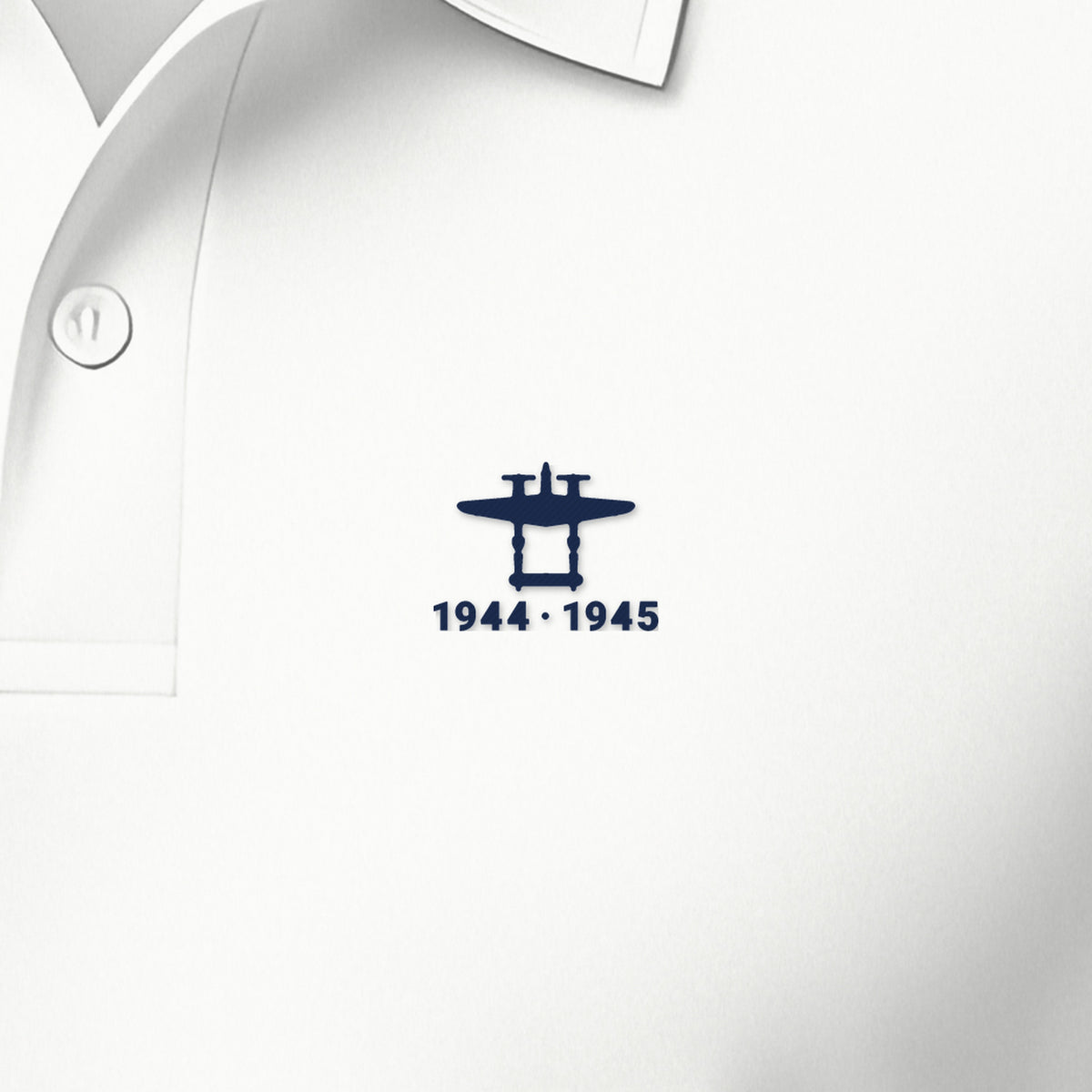 Twin-Boom Fighter 1944–45 Polo, left-chest detail