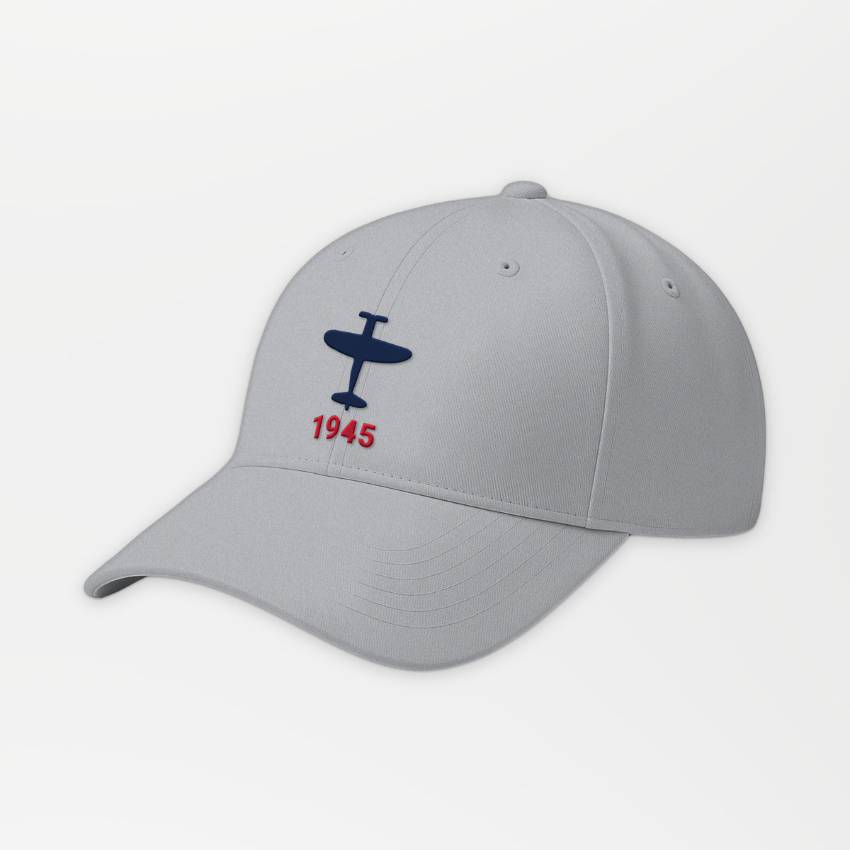 Eight-Gun Fighter 1945 Embroidered Cap in Grey