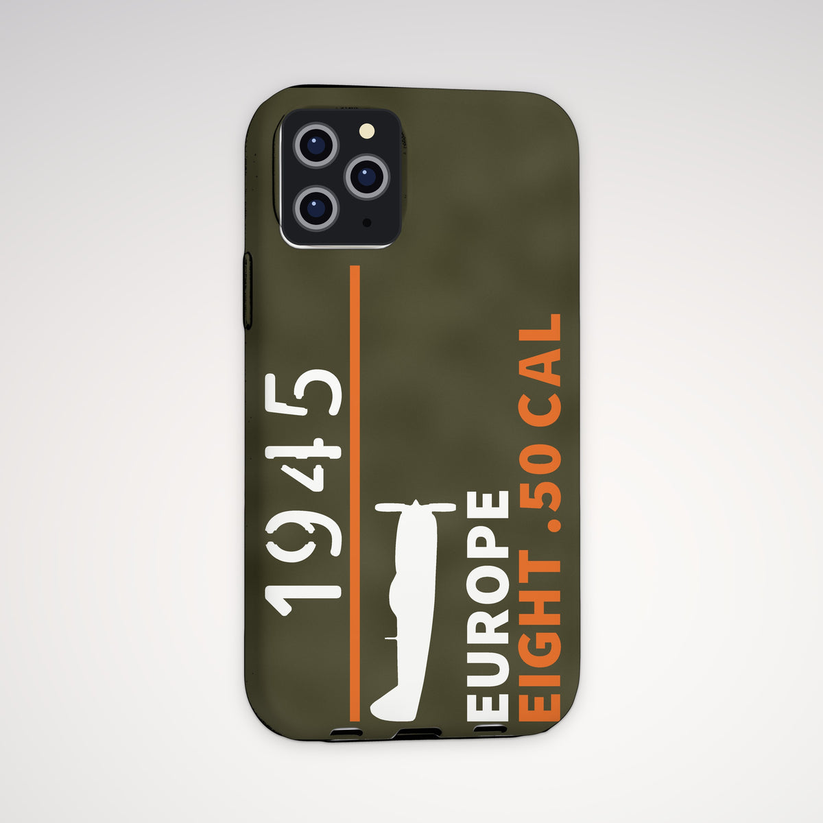 Europe 1945 Eight-Gun Fighter Tough Phone Case – iPhone, shown on a Pro model