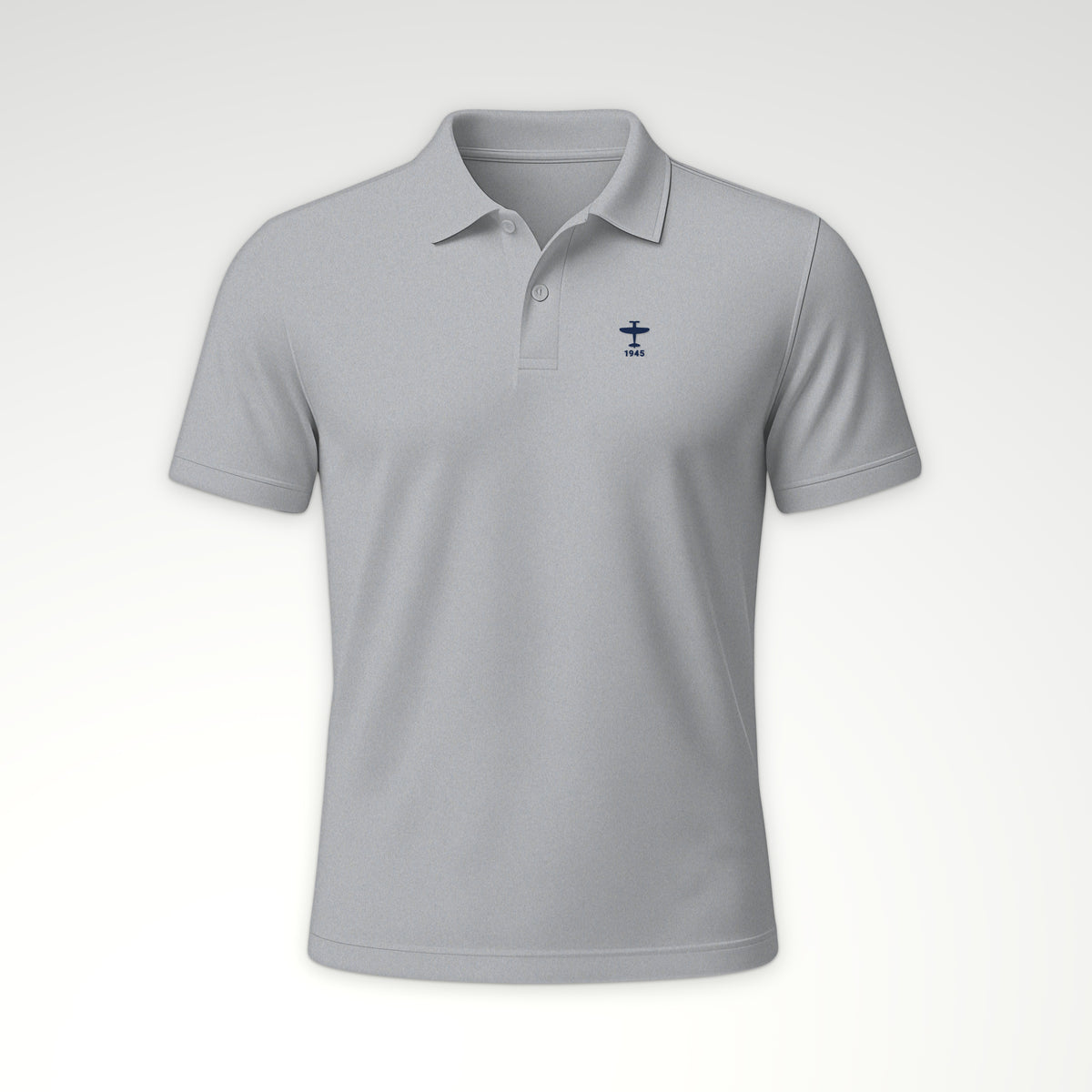 Eight-Gun Fighter 1945 Polo in Sport Grey