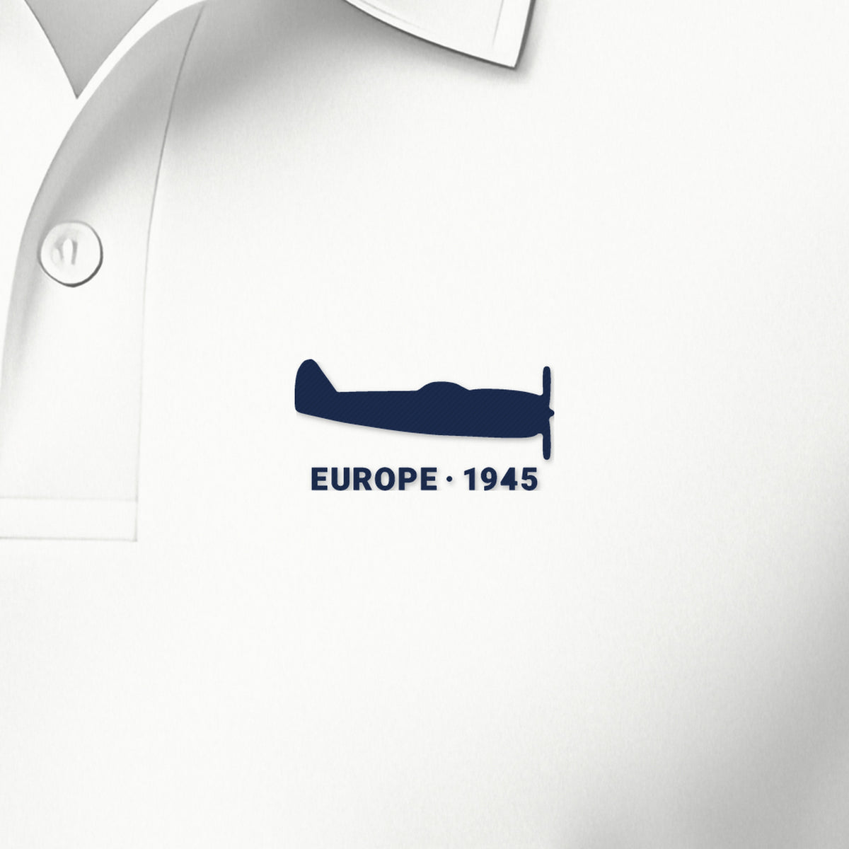 Europe 1945 Eight-Gun Fighter Polo, left-chest detail