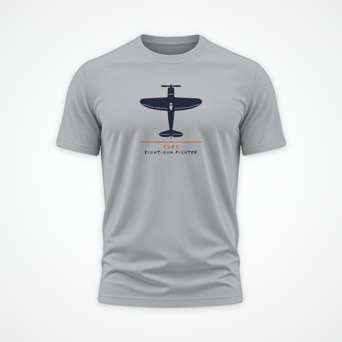 Eight-Gun Fighter 1945 Tee in Sport Grey