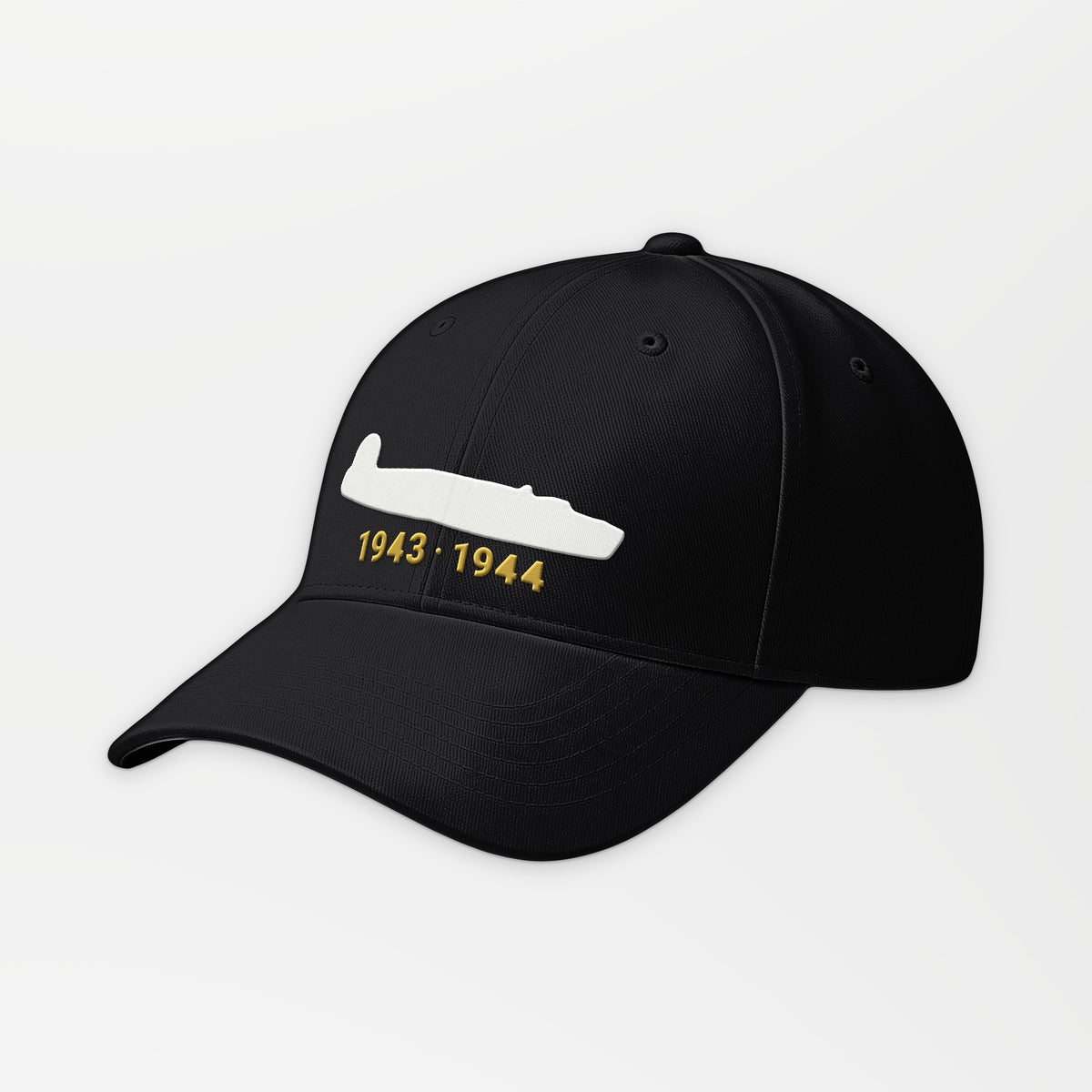 Twin-Tail 1943–44 Embroidered Cap in Black