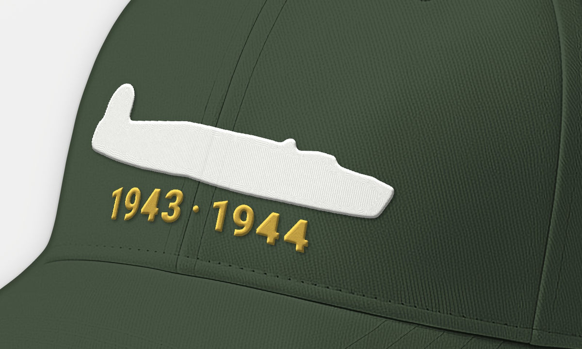 Twin-Tail 1943–44 Embroidered Cap, front detail