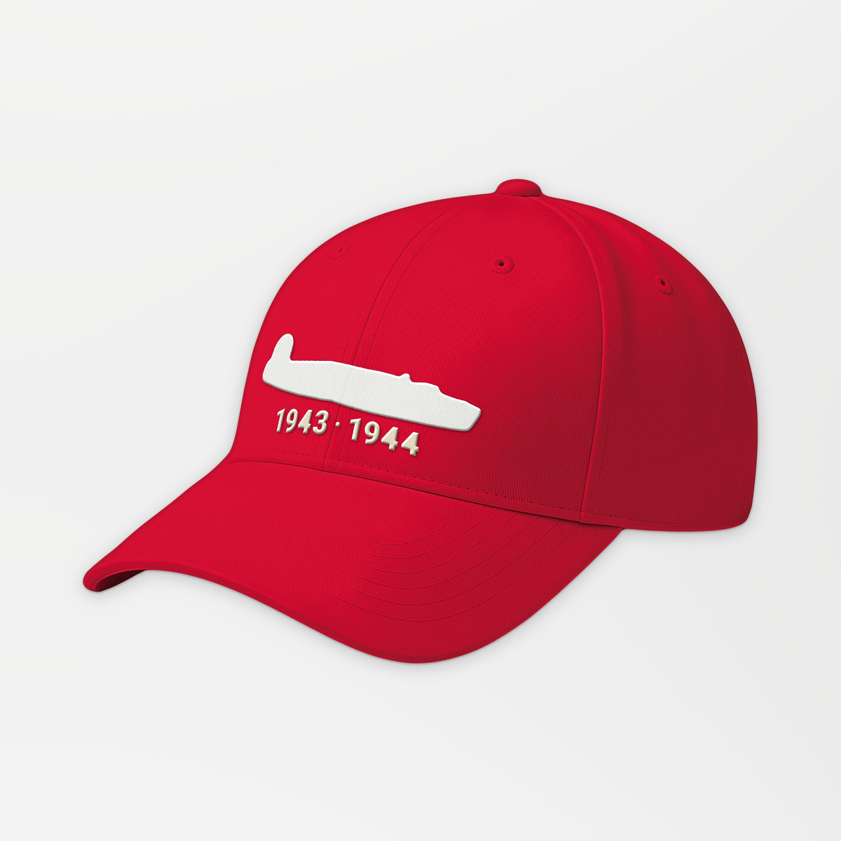 Twin-Tail 1943–44 Embroidered Cap in Red