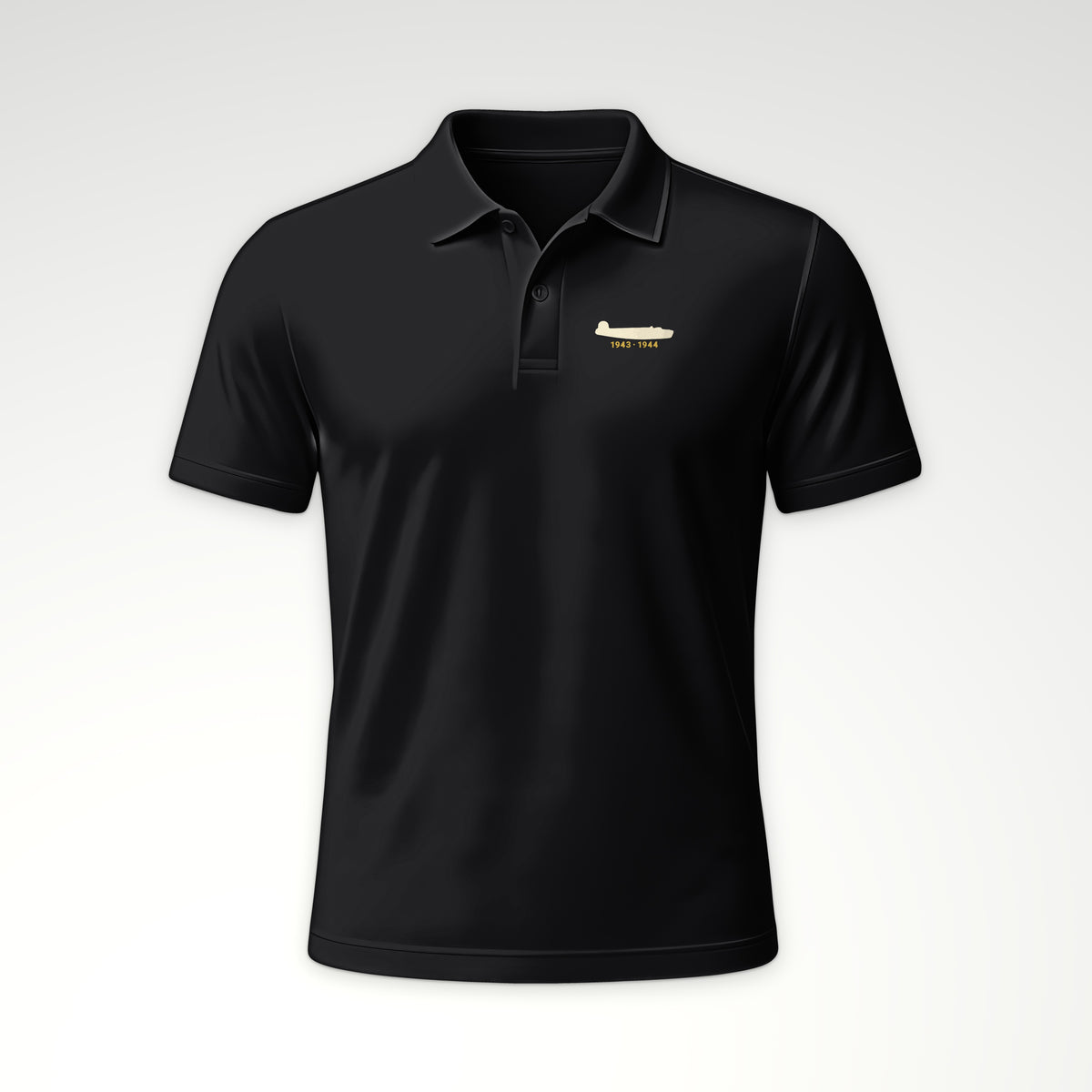Twin-Tail Heavy Bomber 1943–44 Polo in Black