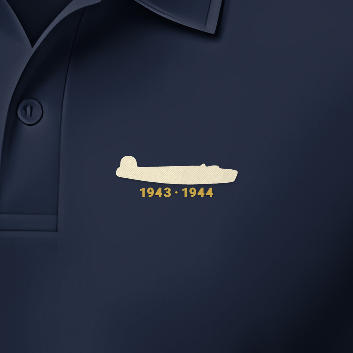 Twin-Tail Heavy Bomber 1943–44 Polo, left-chest detail