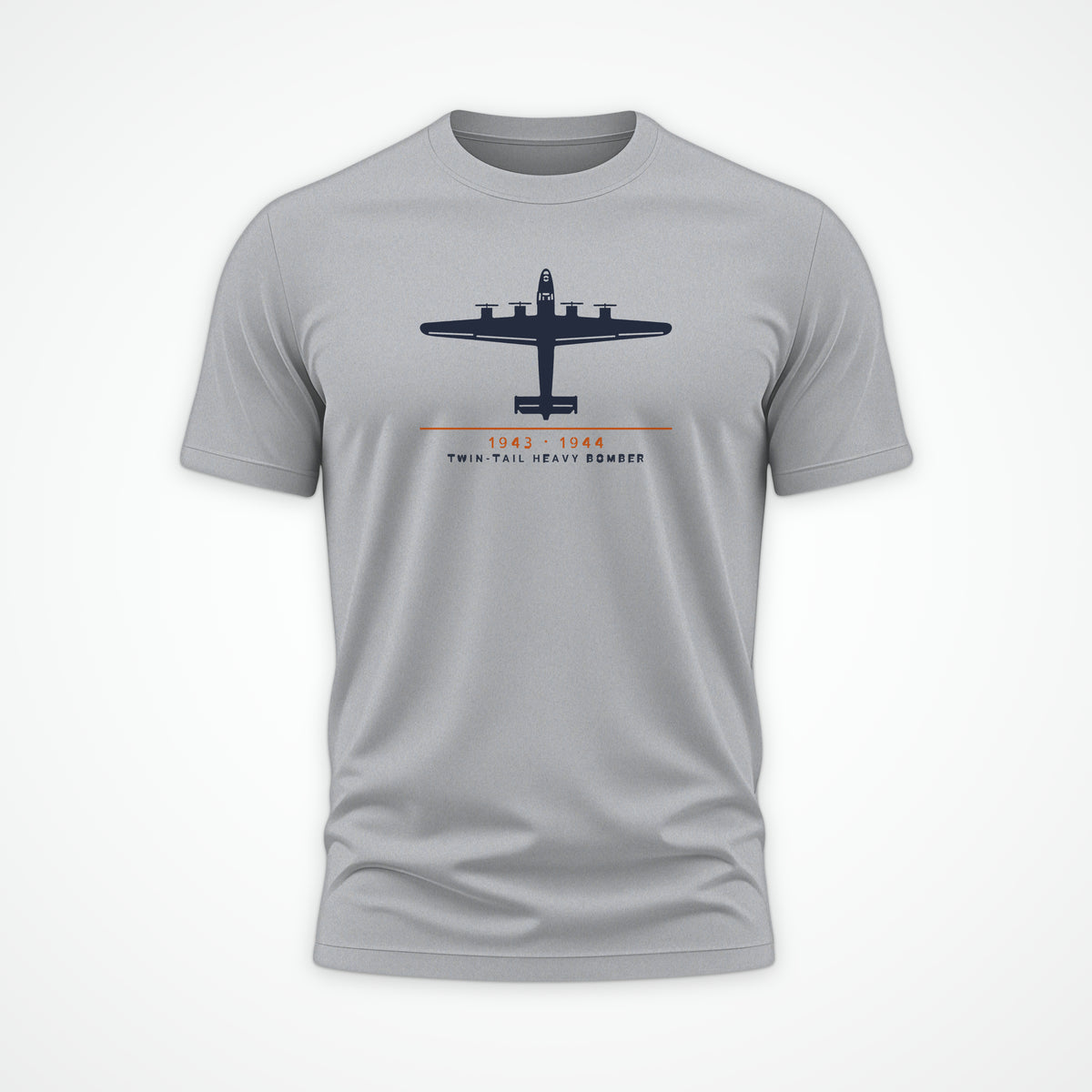 Twin-Tail Heavy Bomber 1943–44 Tee in Sport Grey