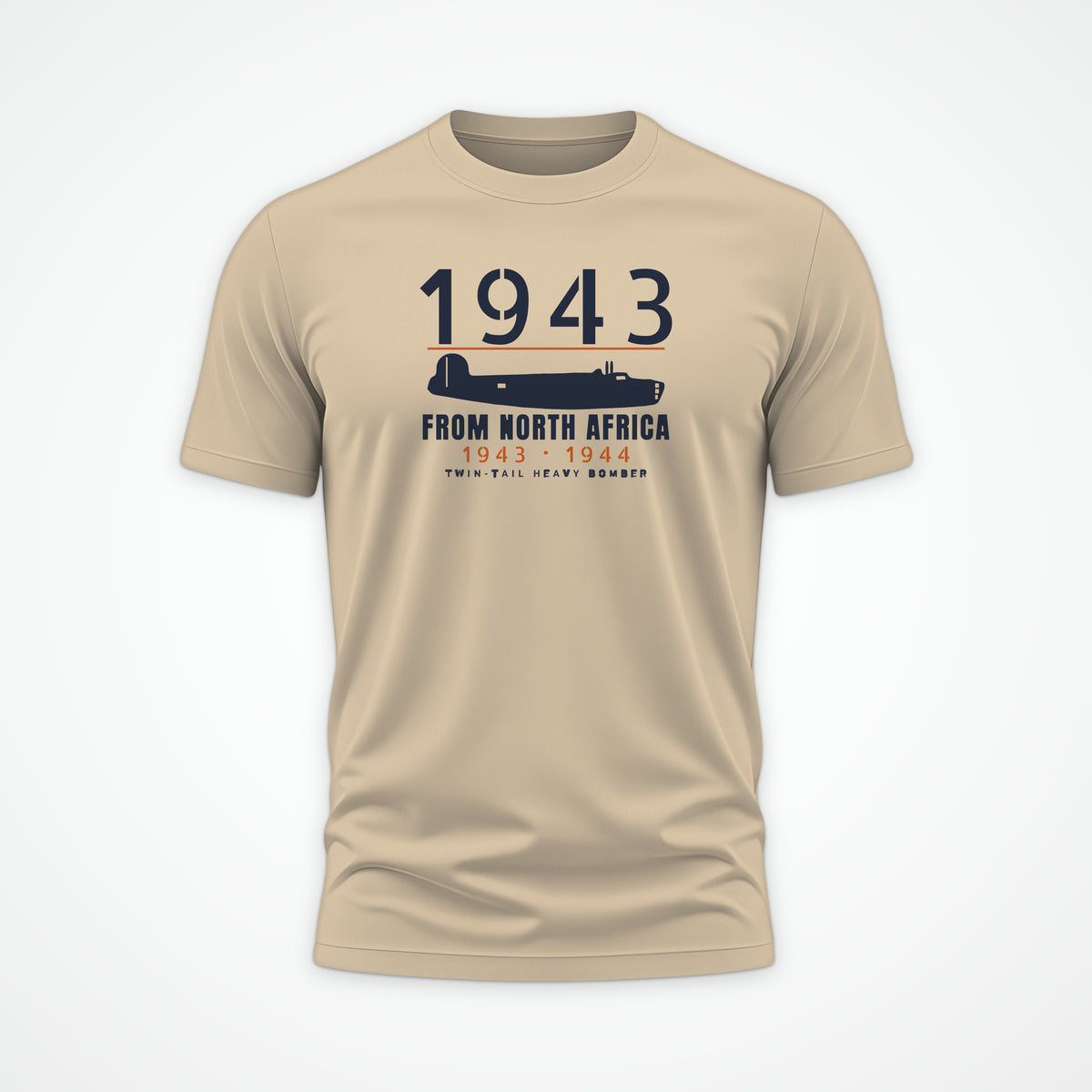 North Africa Twin-Tail Bomber 1943–44 Tee in Sand