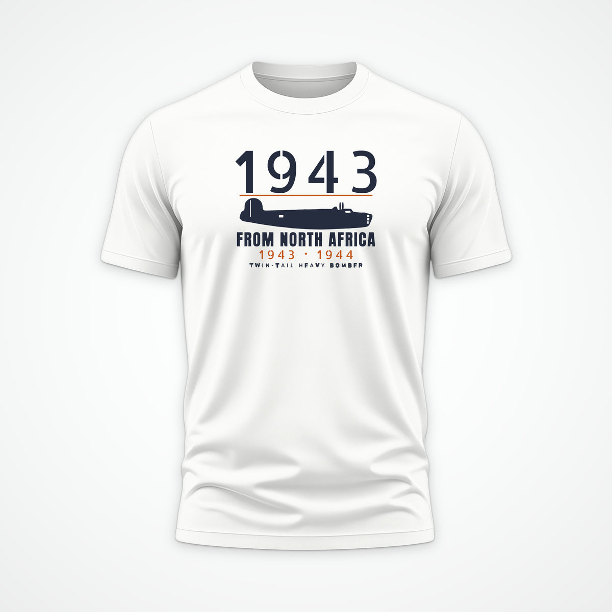 North Africa Twin-Tail Bomber 1943–44 Tee in White