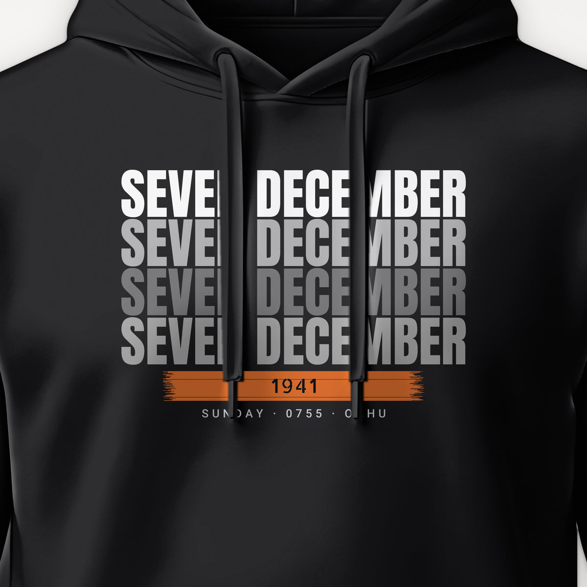 Seven December Echo Hoodie, front print detail