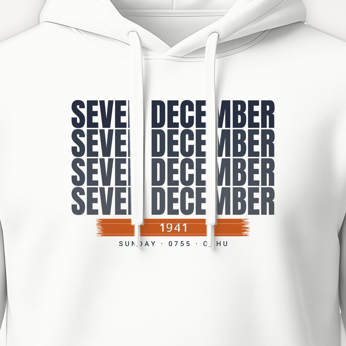 Seven December Echo Hoodie, front print detail