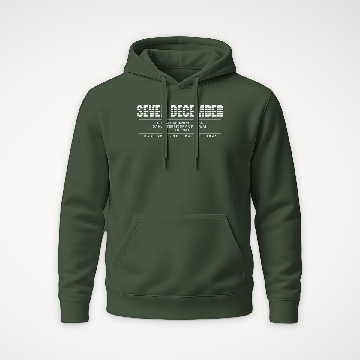 Seven December Scanline Hoodie in Olive