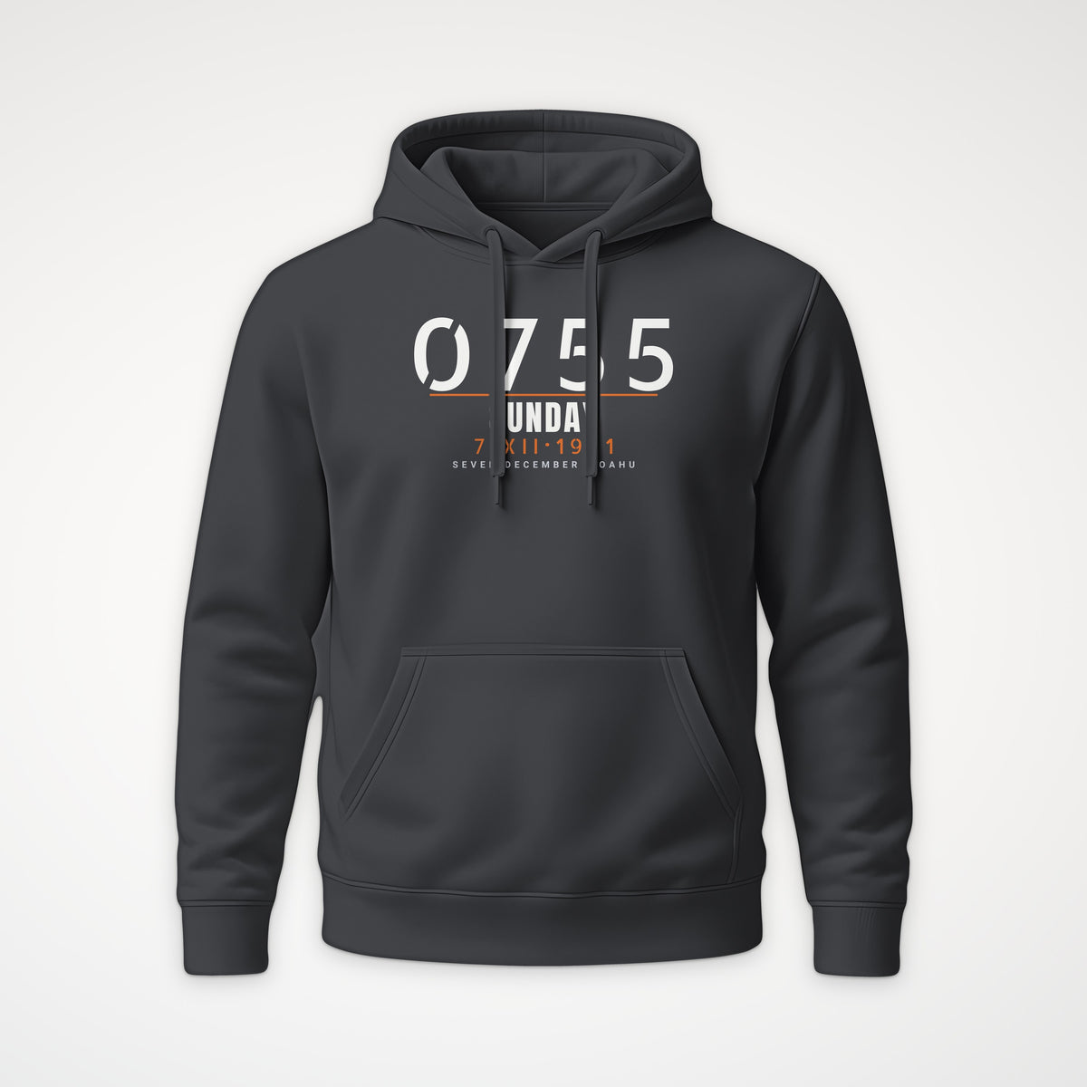 Seven December 0755 Hoodie in Anthracite