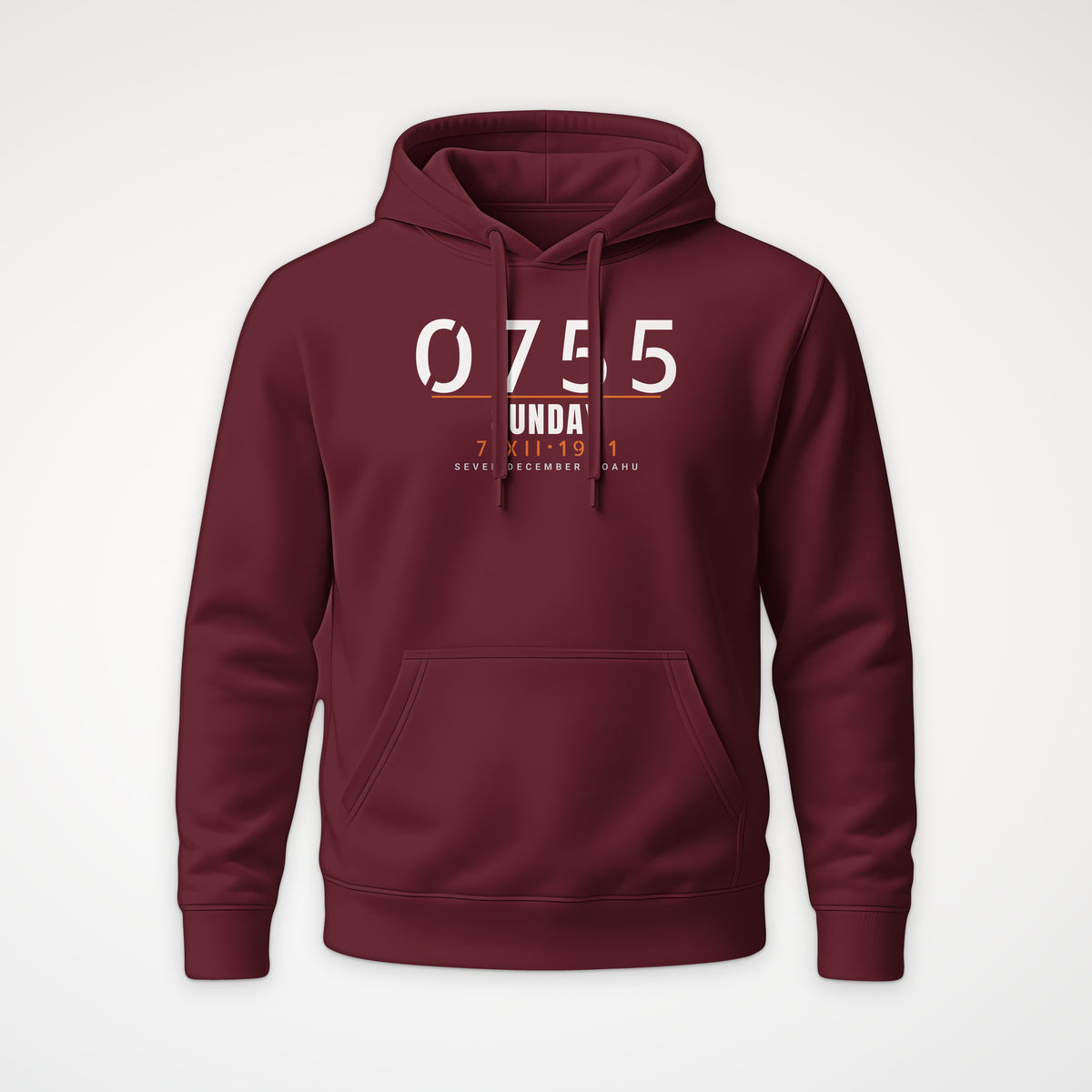 Seven December 0755 Hoodie in Burgundy